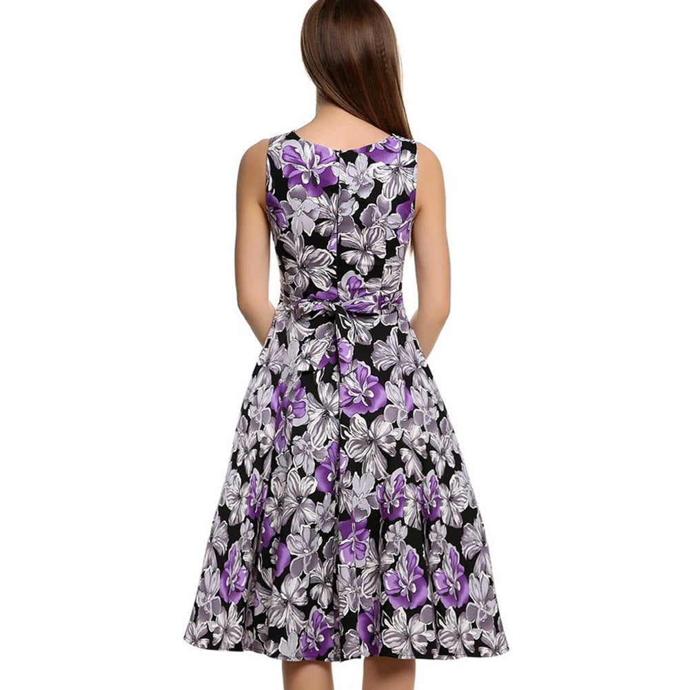 Vintage Floral Maxi Dress