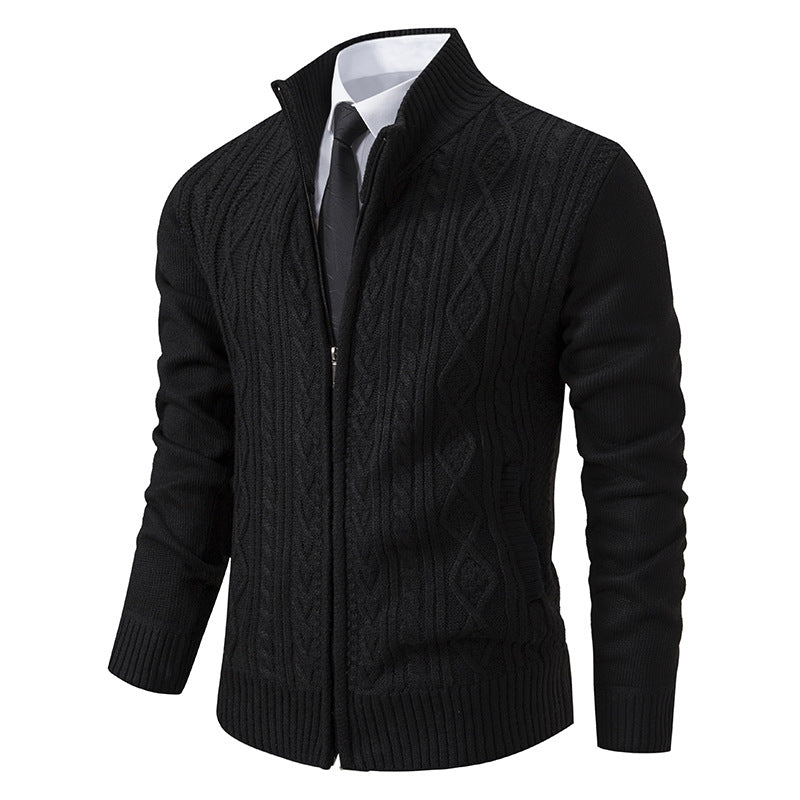 Fiorinni Men's Cardigan - Thick Knitted Jacket (One Piece)