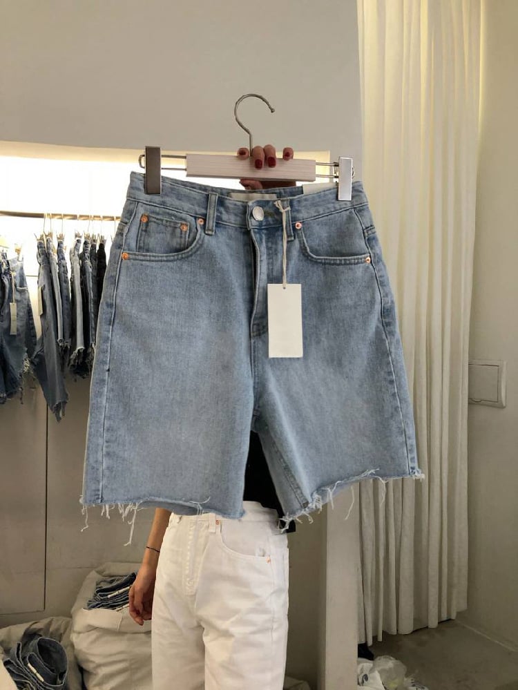 Women's Loose Casual Five-Point Denim Shorts