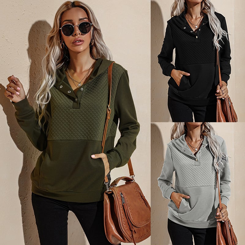 Women's Slim Fit Hooded Sweater — Long Sleeve Pullover