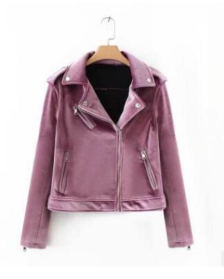 Women's Velvet Casual Jacket | Retro Artistic Style | Pink, Green, Black | S–L
