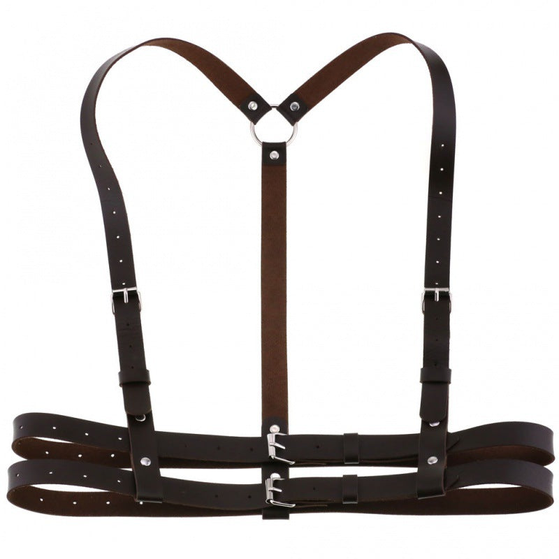 Punk Waist Cincher with Stylish Strap for Fashion