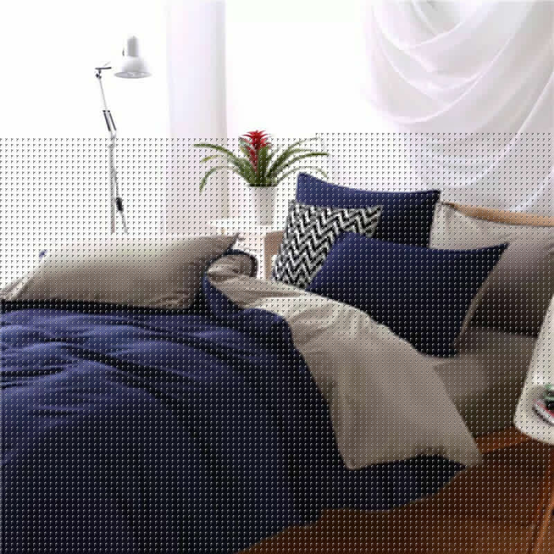 4-Piece Cotton Bedding Set with Duvet Cover