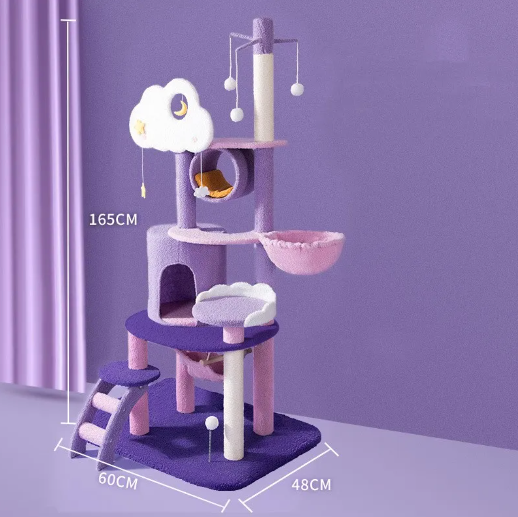 Large Cat Scratching & Jumping Platform — Multi-Level Cat Tree