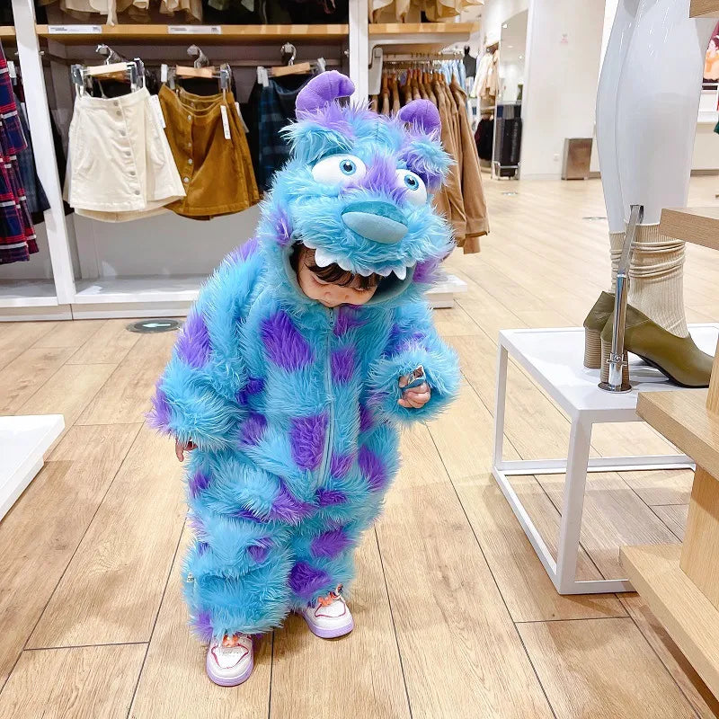 Cute Animal Baby Jumpsuit — Hooded Zipper Romper
