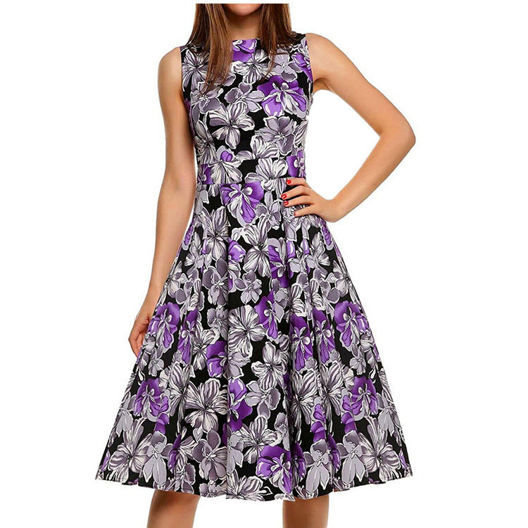 Vintage Floral Maxi Dress
