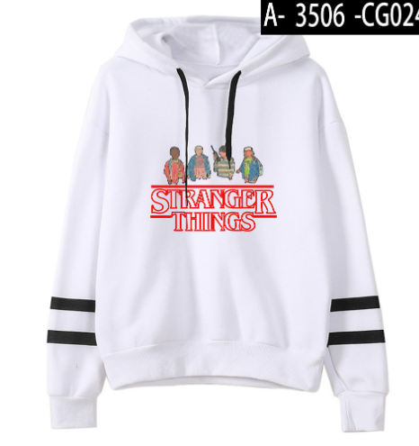 Stranger Things Graphic Long Sleeve Hoodie