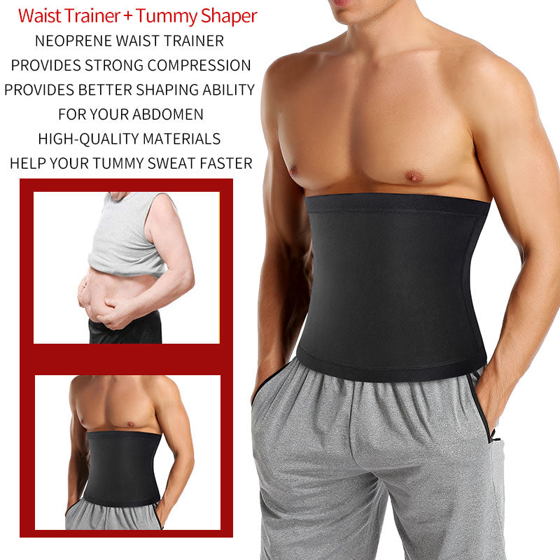 Men's Sauna Body Shaper Waist Trainer — Slimming Belt
