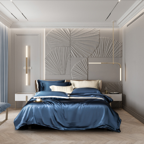 Double-Sided Silk Four-Piece Bedding Set