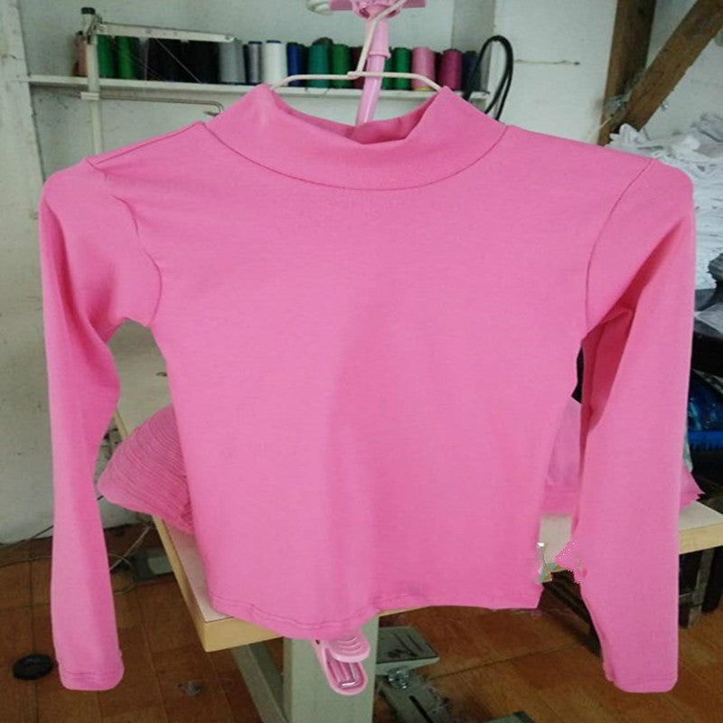 High-Waisted Long Sleeve Slim Fit T-Shirt