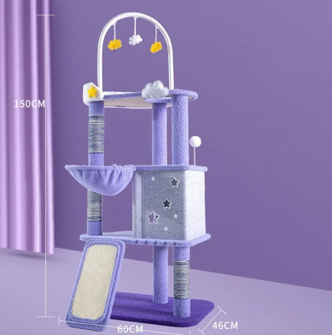Large Cat Scratching & Jumping Platform — Multi-Level Cat Tree