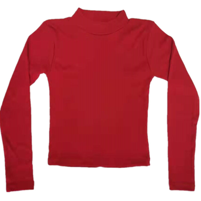 High-Waisted Long Sleeve Slim Fit T-Shirt