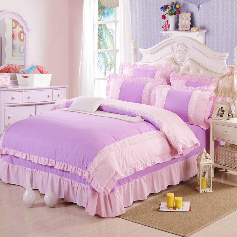 Princess Style Cotton 4-Piece Bedding Set