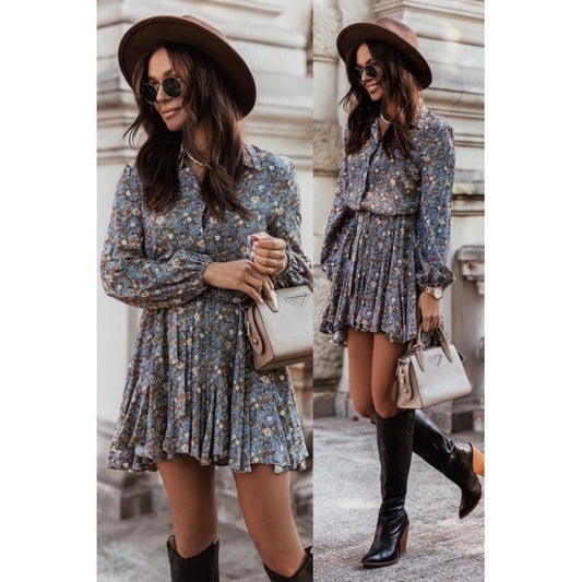Women's Long Sleeve Dress & Skirt Set | European Fashion