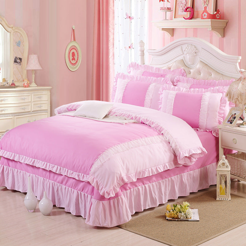 Princess Style Cotton 4-Piece Bedding Set