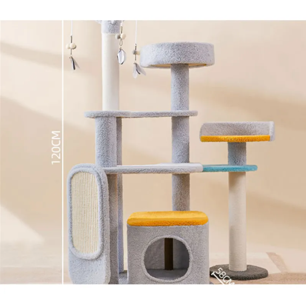 Large Cat Scratching & Jumping Platform — Multi-Level Cat Tree
