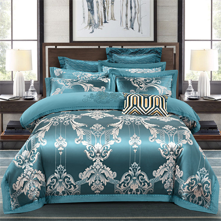 Pure Cotton Jacquard 4-Piece Bedding Set