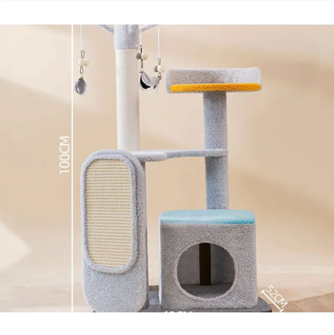 Large Cat Scratching & Jumping Platform — Multi-Level Cat Tree