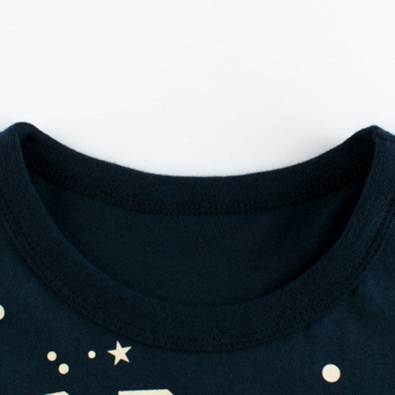 Summer Boys' Short Sleeve Cartoon T-Shirt - Cotton