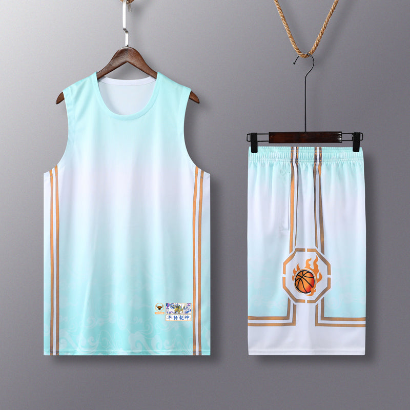 Men's Basketball Sweatshirt and Shorts Uniform Set