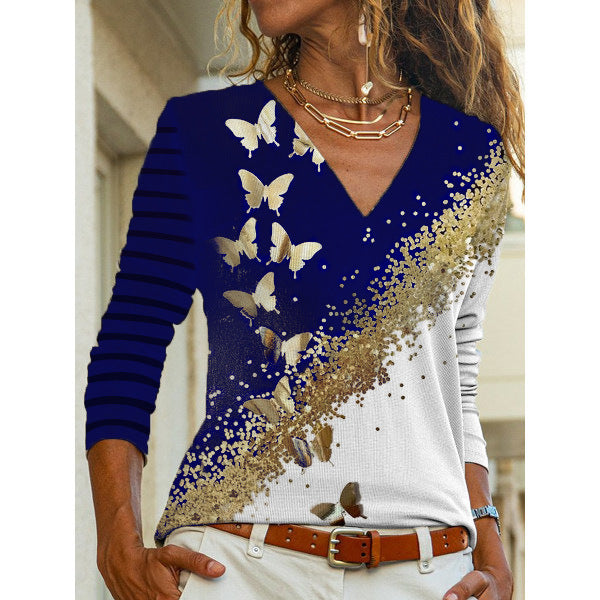 Retro Bow Slim Fit T-Shirt for Women