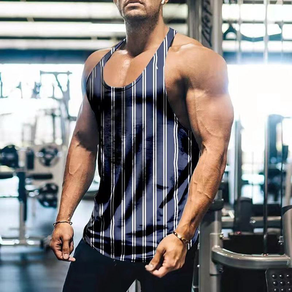 Men's Cotton Loose Breathable Gym Vest — Workout Tank Top