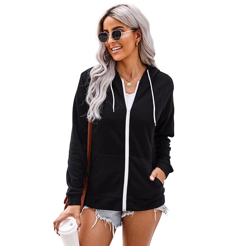 Women's Solid Color Hooded Sweatshirt | Cozy Long Sleeve Pullover | 10 Colors | S–2XL