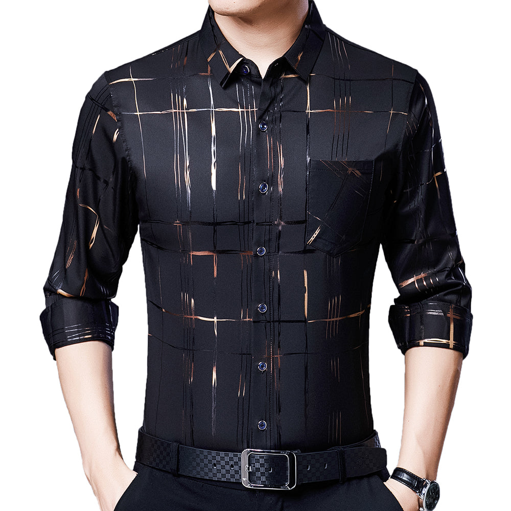 Men's Casual Spandex Fashion Shirt