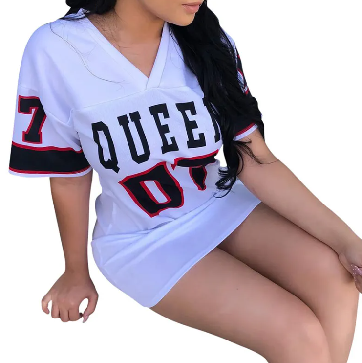 Women's "QUEEN" One Piece Footbal Dress