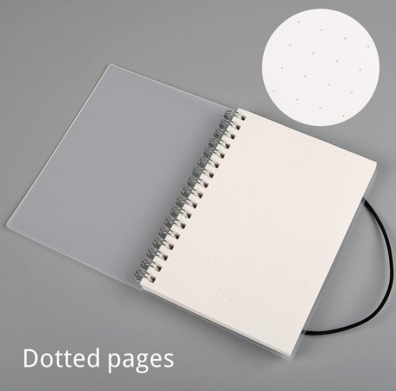 Transparent Frosted Notebook - Coil Bound Student Supplies