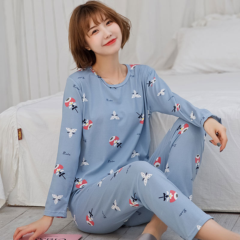 Women's Long-Sleeved Pajama Set — Cute Cozy Loungewear