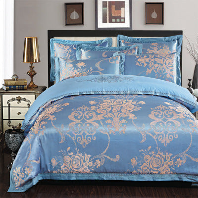Pure Cotton Jacquard 4-Piece Bedding Set