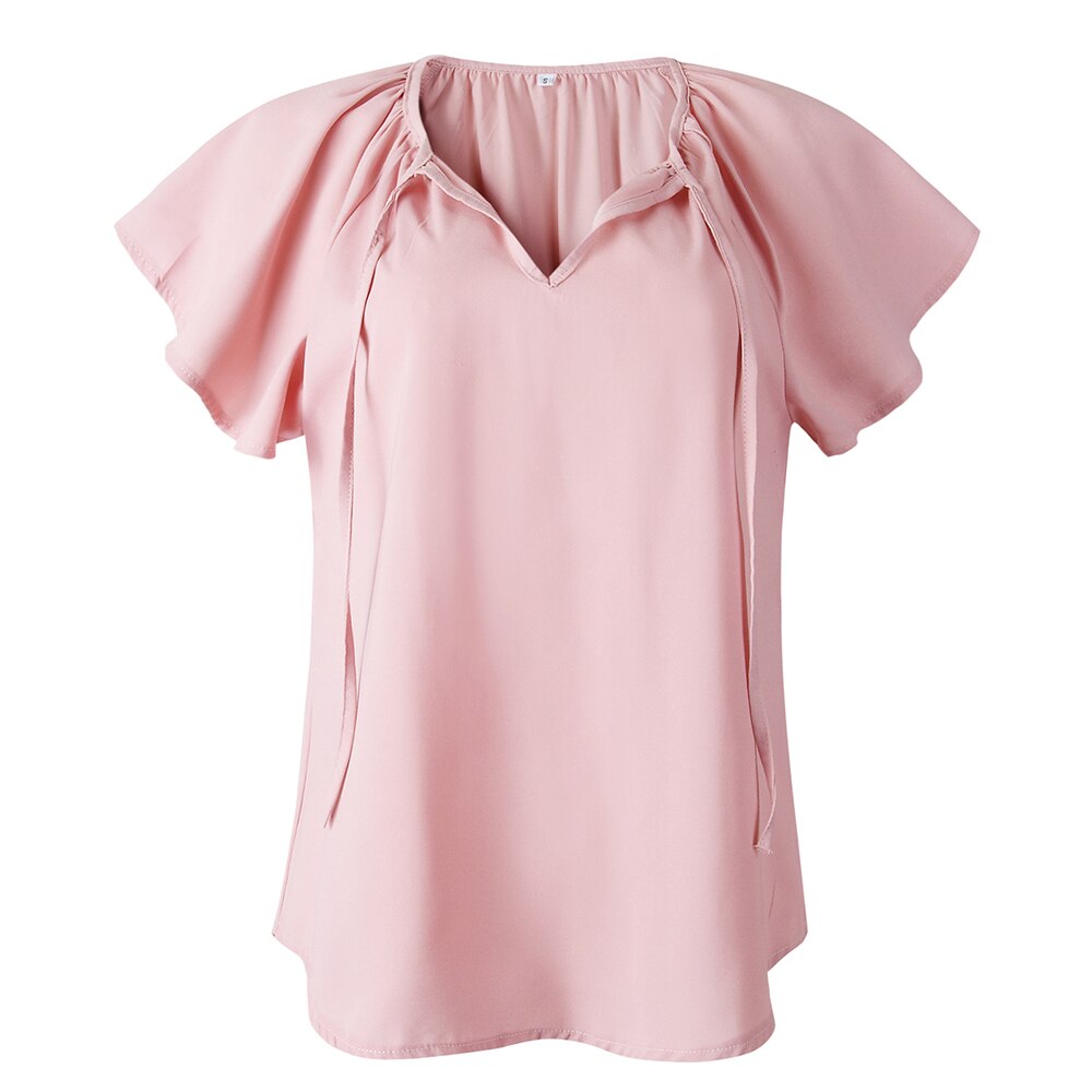 Summer Fashion V-Neck Short Sleeve Women's Top