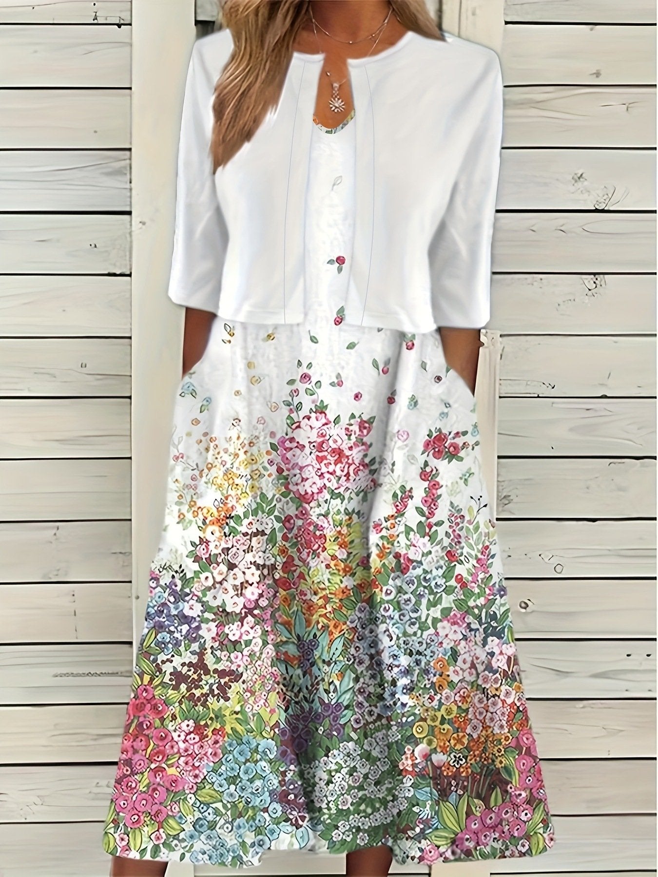 Digital Printed Dress Suit for Women