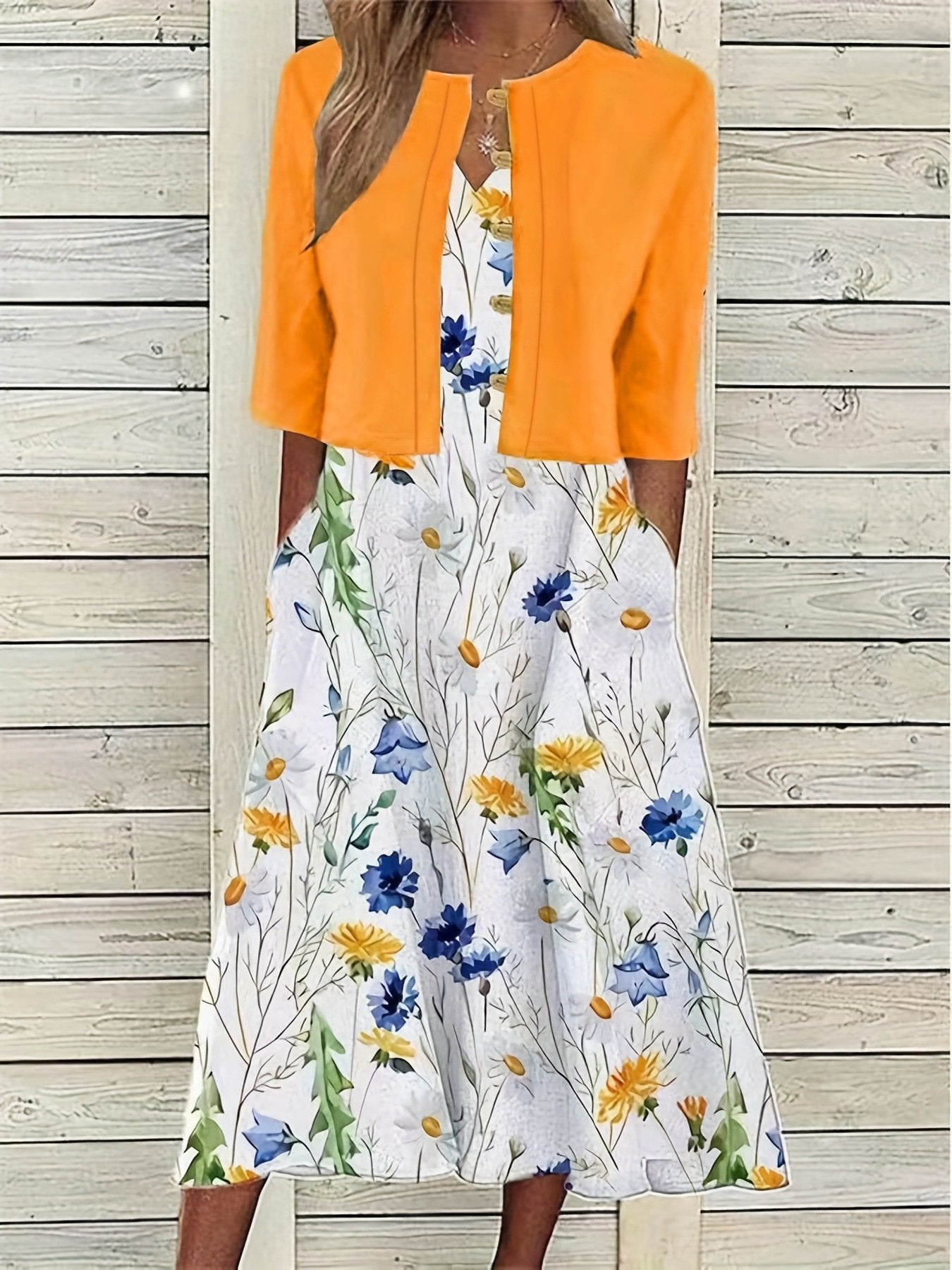 Digital Printed Dress Suit for Women