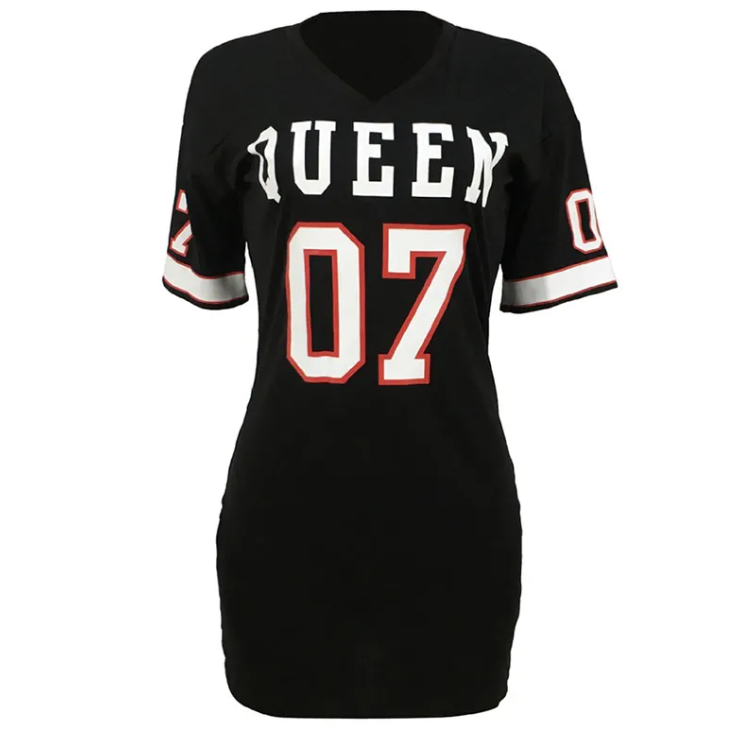 Women's "QUEEN" One Piece Footbal Dress