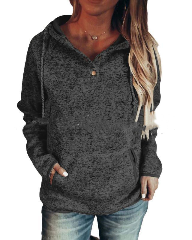 Hooded Long Sleeve Rope Sweatshirt