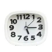 3D Big Round Silent Quartz Alarm Clock for Bedrooms