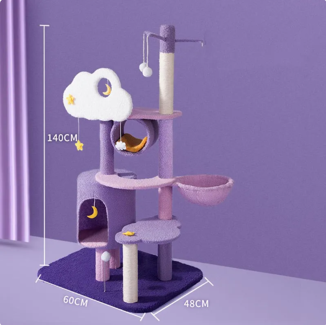 Large Cat Scratching & Jumping Platform — Multi-Level Cat Tree