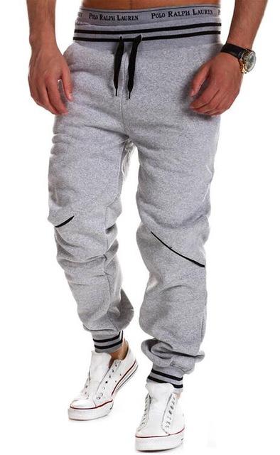 Men's Sports Pants with Color Block Design