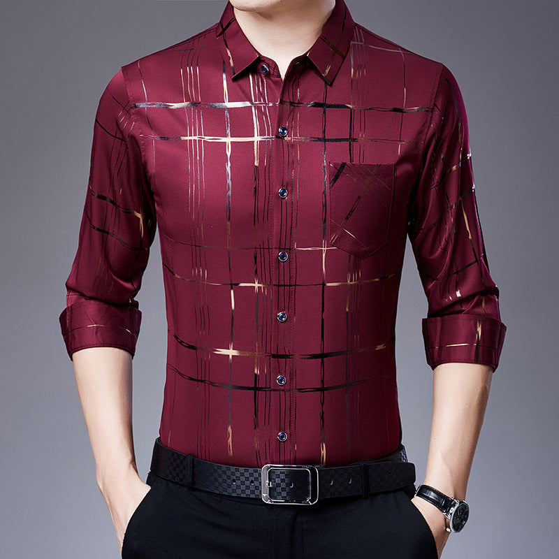 Men's Casual Spandex Fashion Shirt