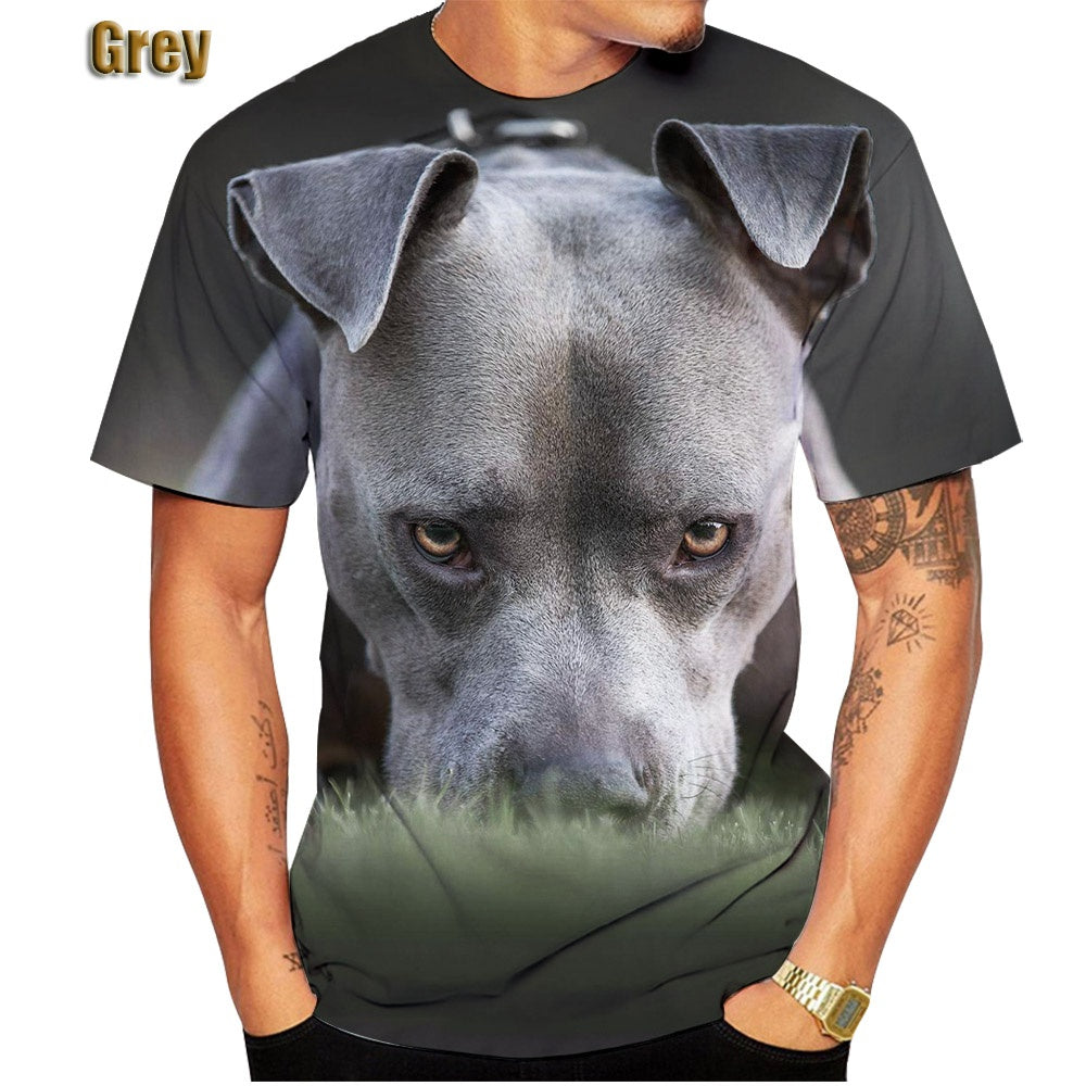 Custom Printed Casual Men's T-shirt in Polyester