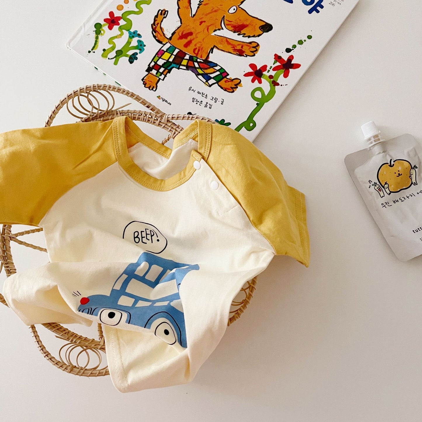 Cotton Cartoon Short Sleeve T-shirt for Kids