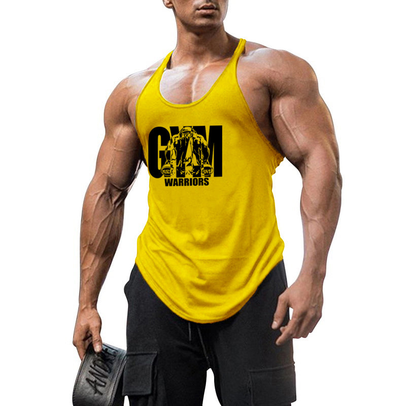 Men's Breathable Elastic Muscle Fitness Running Vest