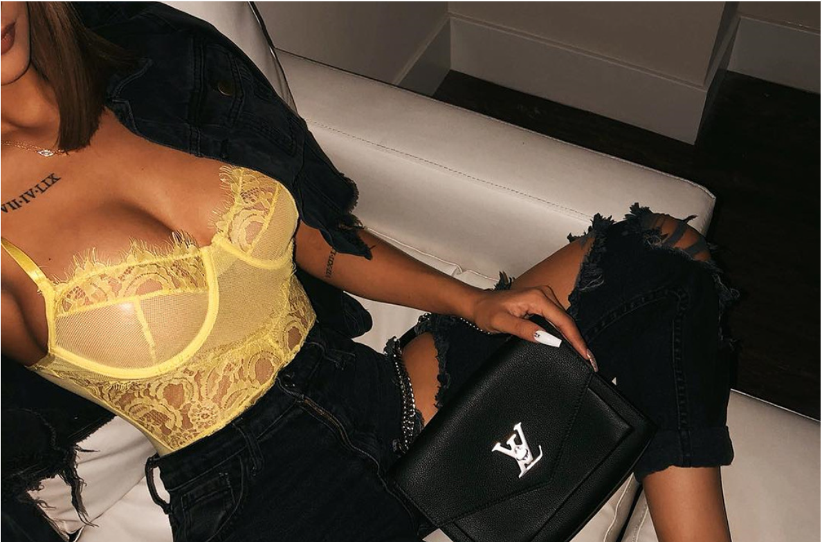 Women's Floral Lace Bodysuit Lingerie