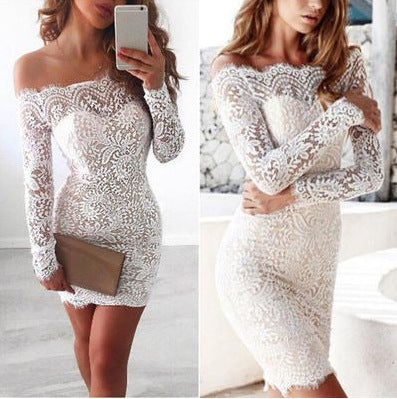 Sexy Lace Off-Shoulder Dress