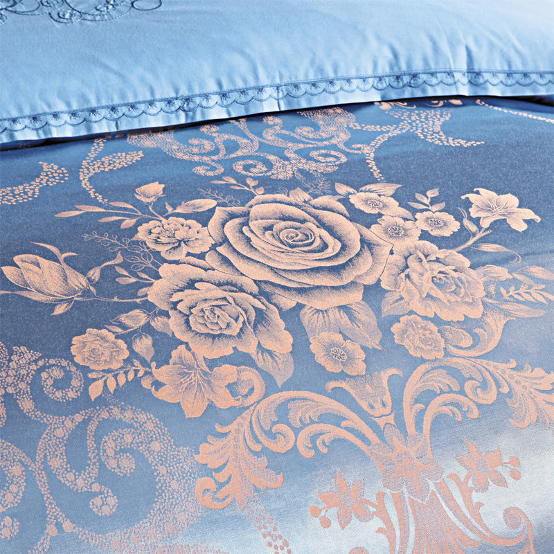 Pure Cotton Jacquard 4-Piece Bedding Set