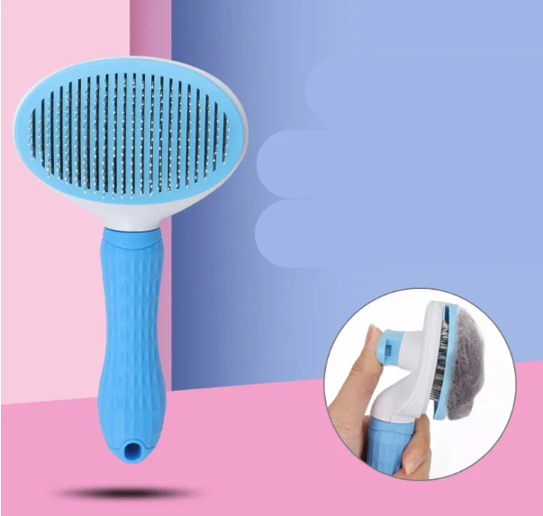 Pet Hair Removal Comb — Grooming Tool for Dogs & Cats
