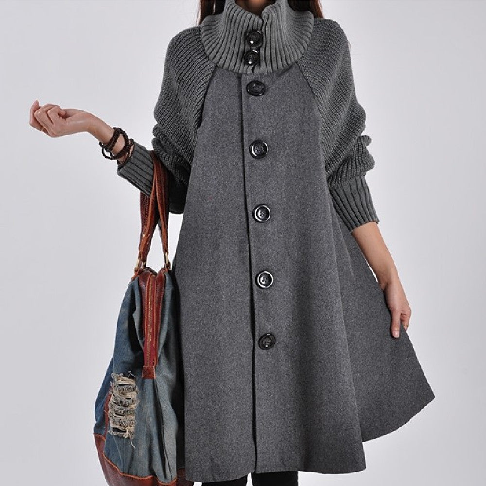 Women's Fashion Mid-Length Trench Coat — Classic Outerwear