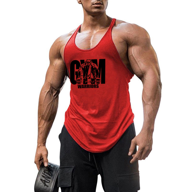 Men's Breathable Elastic Muscle Fitness Running Vest